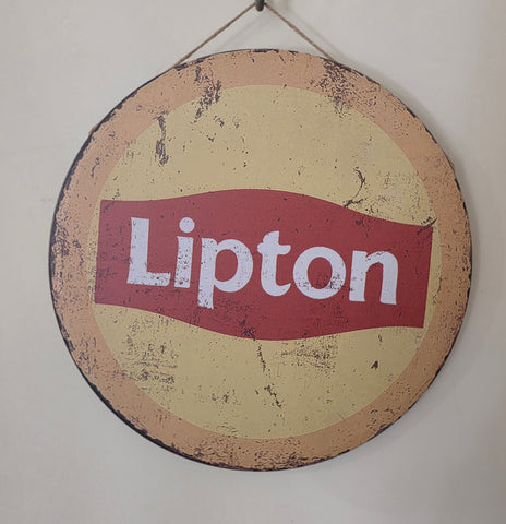 Decorative LIPTON TEA Retro plate,  30cm x 30cm #H5