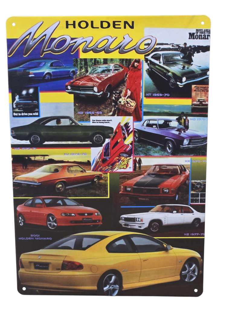 Decorative Holden Monaro Retro plate,  approx 30cm x 20cm #P12