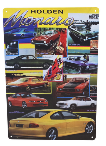 Decorative Holden Monaro Retro plate,  approx 30cm x 20cm #P12