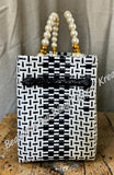 Jali Bag pearly handle Approximate size 28cm x 20cm x 16 cm