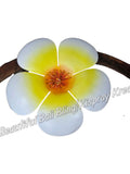 Wall art Bees with frangipani flowers, approx 42 x 42 cm