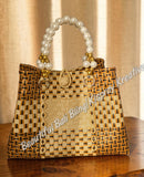 Jali Bag pearly handle Approximate size 28cm x 20cm x 16 cm