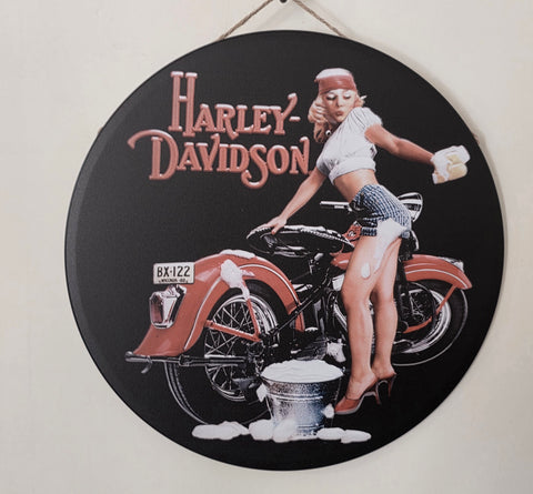Decorative HARLEY DAVIDSON Retro plate,  30cm x 30cm #H10