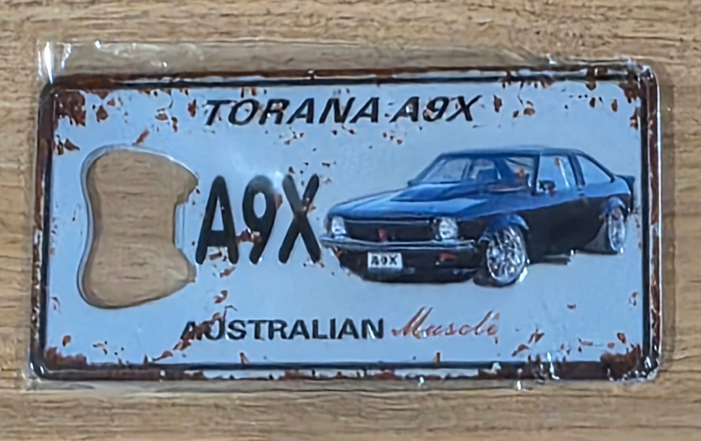 Magnet Bottle opener TORANA SLR 5000 12 x 6 cm approx