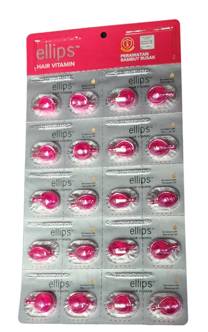 Ellips sheet  20 capsules  of hair oil PINK