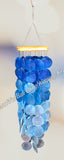 Capiz shell wind chime 60 cm drop  x 14 cm wide approx #0113