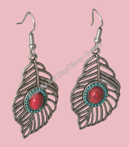 BOHO Earrings #18 complete length from top of hook approx 6 cm