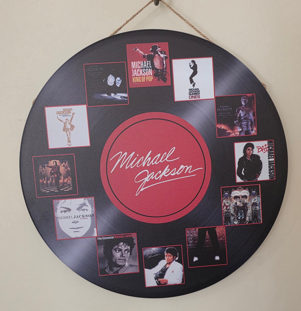 Decorative MICHAEL JACKSON Retro plate,  30cm x 30cm #H8