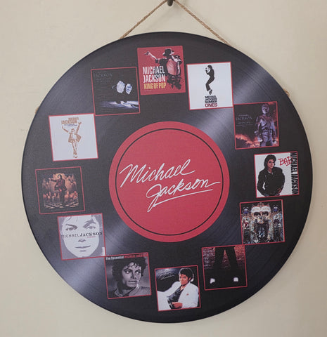Decorative MICHAEL JACKSON Retro plate,  30cm x 30cm #H8