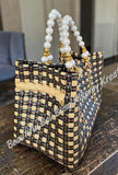 Jali Bag pearly handle Approximate size 28cm x 20cm x 16 cm