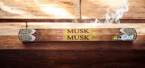 Incense HEM Hex Brand Incense Sticks MUSK 20 sticks per pack