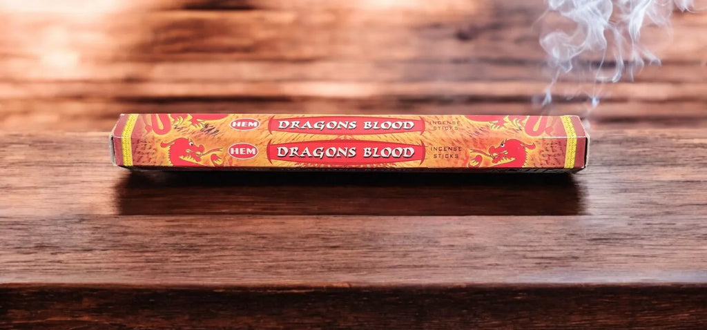 Incense HEM Brand Incense Sticks DRAGONS BLOOD RED 20 sticks per pack Hexagonal