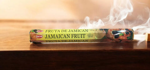 Incense HEM Brand Incense JAMAICAN FRUIT Sticks 6 PACKS 20 sticks per pack Hexagonal