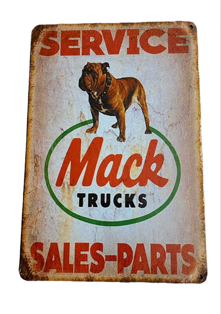 Decorative Mack Sales & Service Retro plate,  approx 30cm x 20cm #0395