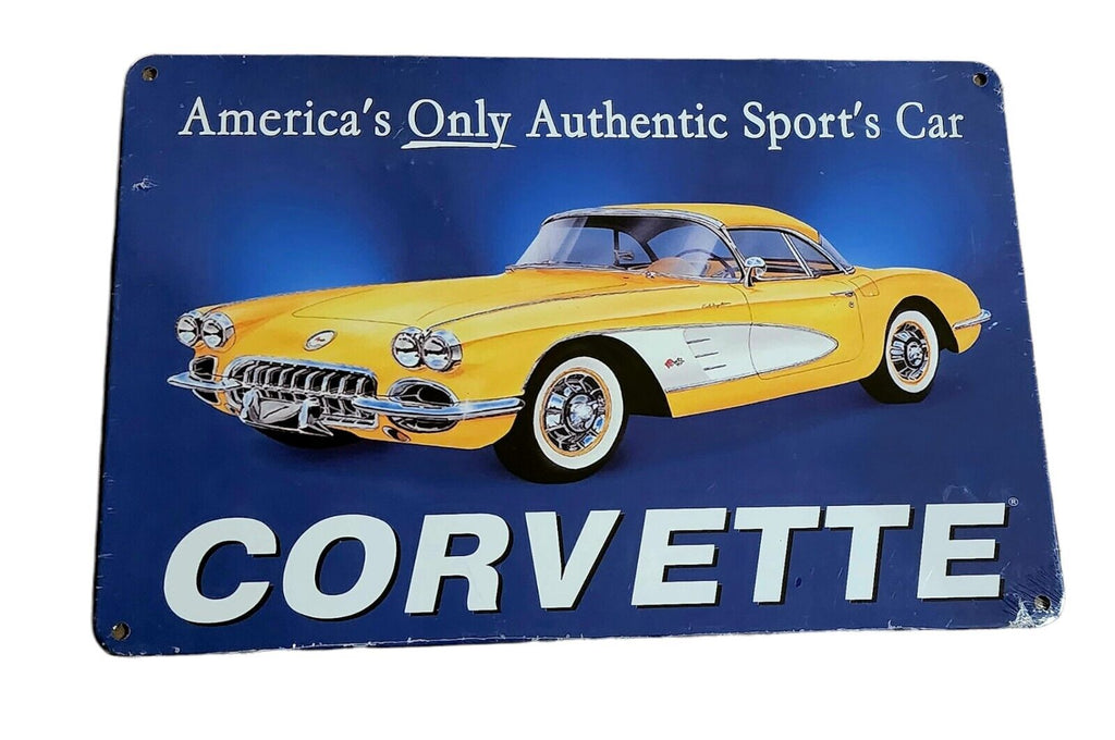 Decorative plate, Corvette Retro approx 30cm x 20cm #0460