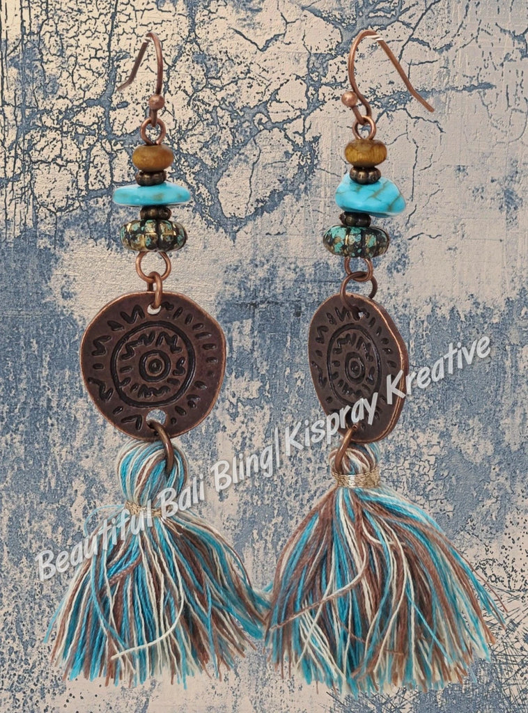BOHO Earrings #58 complete length approx 8cm