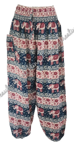 Harem  pants  Full length Elephants Suit to size 8-10 #51 clothing