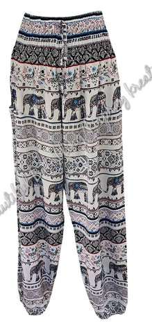 Harem  pants  Full length Elephants Suit to size 8-10 #52 clothing