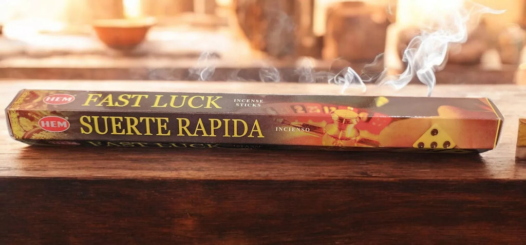 Incense HEM Brand Incense FAST LUCK Sticks 6 PACKS X 20 sticks per pack Hexagonal
