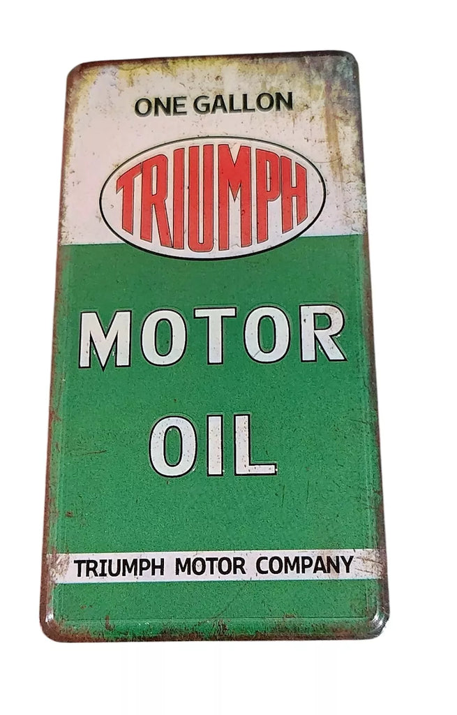 Magnet TRIUMPH MOTOR OIL  12 x 6 cm approx #2222