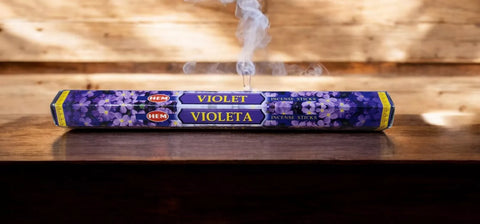 Incense HEM Brand Incense Sticks VIOLET 20 sticks per pack Hexagonal (B)