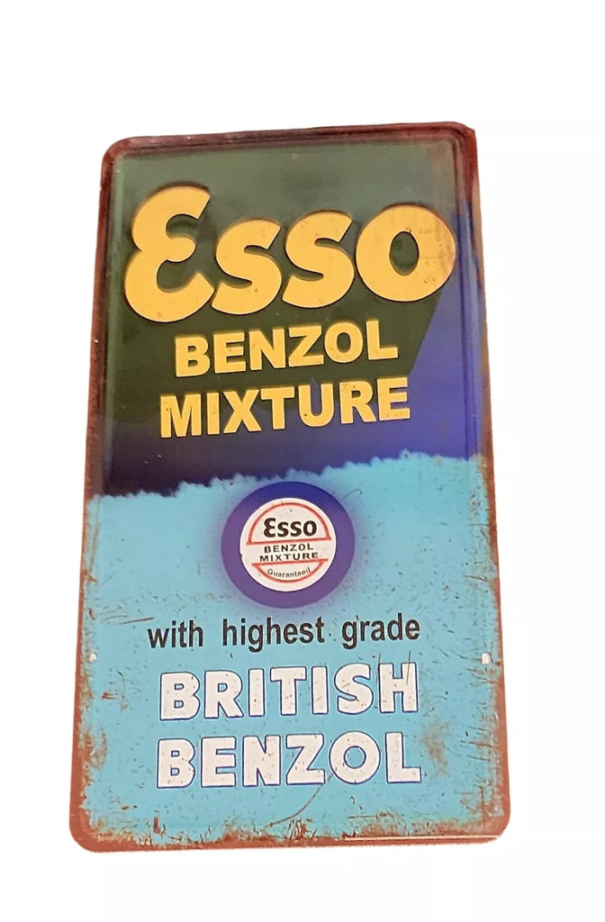 Magnet ESSO BENZOL 12 x 6 cm approx #2182