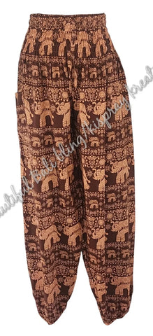 Harem  pants  Full length Elephants Suit to size 8-10 #54 clothing