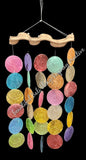 Capiz shell wind chime DRIFTWOOD 54 cm drop  x 31cm wide approx #0131