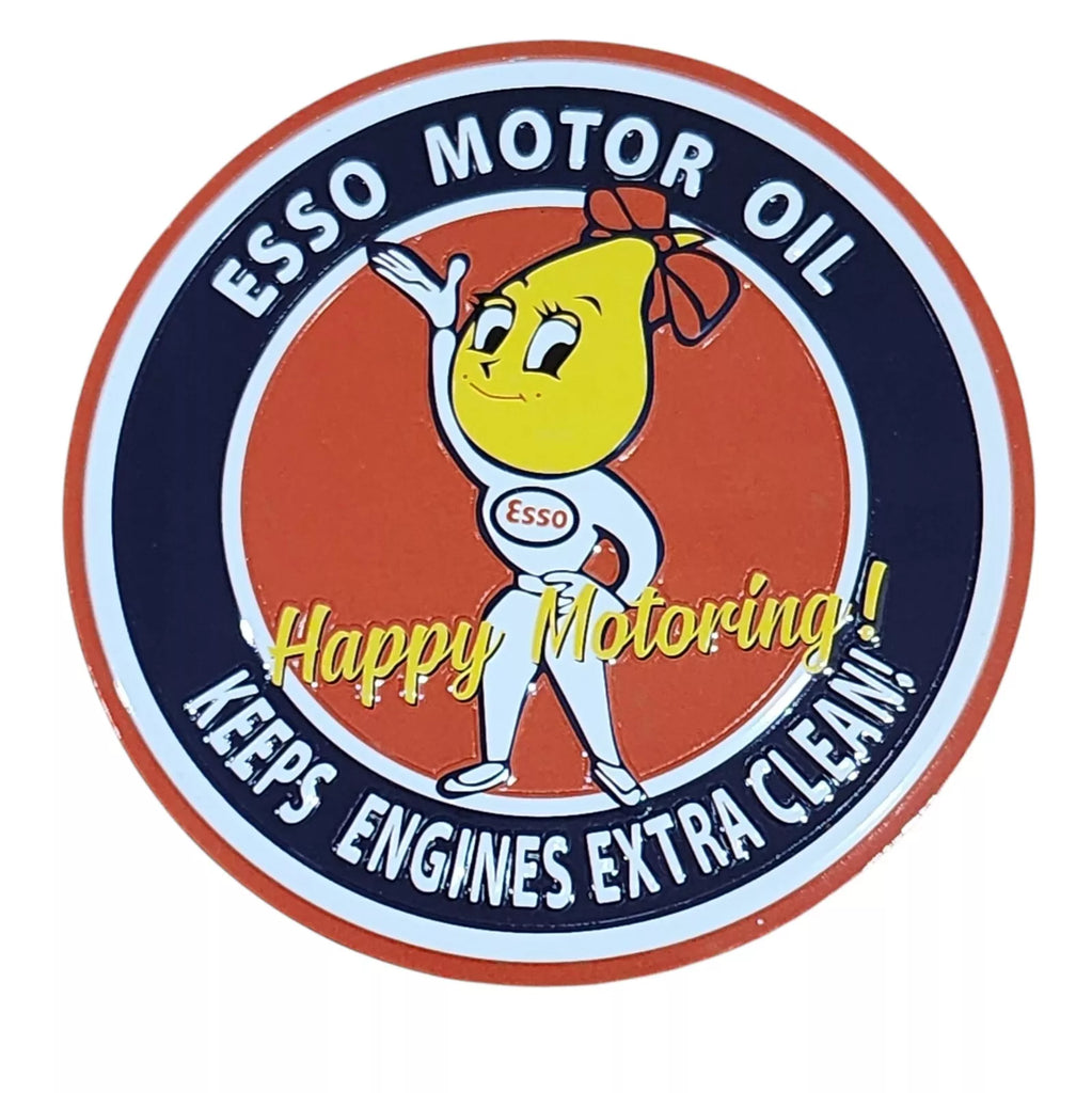 Magnet ESSO MOTOR OIL  8x8cm approx #2202