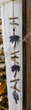 Beachy Hamptons Driftwood Wood Palm Tree   dangler, approx 10cm x 93cm #0073