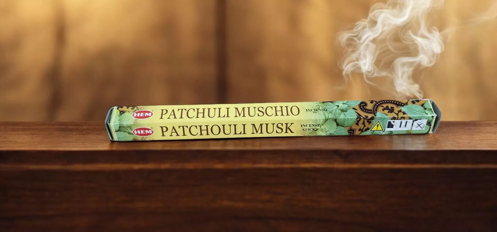 Incense HEM Brand Incense Sticks PATCHOULI MUSK 20 sticks per pack Hexagonal