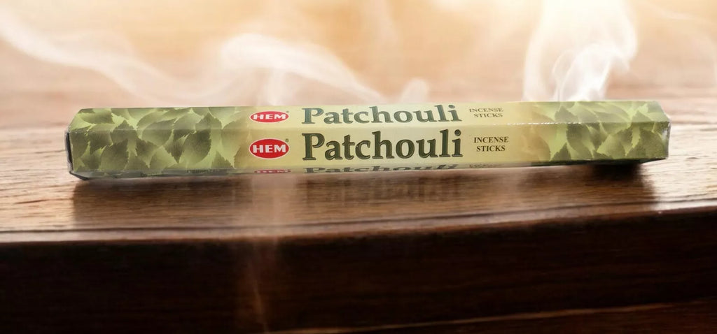 INCENSE, HEM brand, Incense sticks patchouli 6 PACKS X 20 sticks per pack Hexagonal