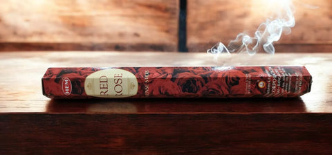 Incense HEM Brand Incense Sticks RED ROSE 20 sticks per pack Hexagonal