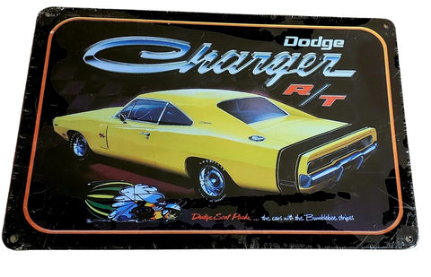 Decorative plate, Dodge Charger Retro approx 30cm x 20cm #0331