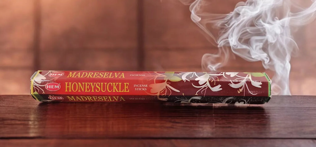 Incense HEM Brand Incense Sticks HONEYSUCKLE 20 sticks per pack Hexagonal (B)