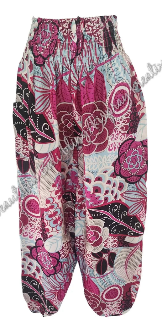 Harem  pants  Full length FLORAL BAROQUE Suit to size 8-12 #49 clothing