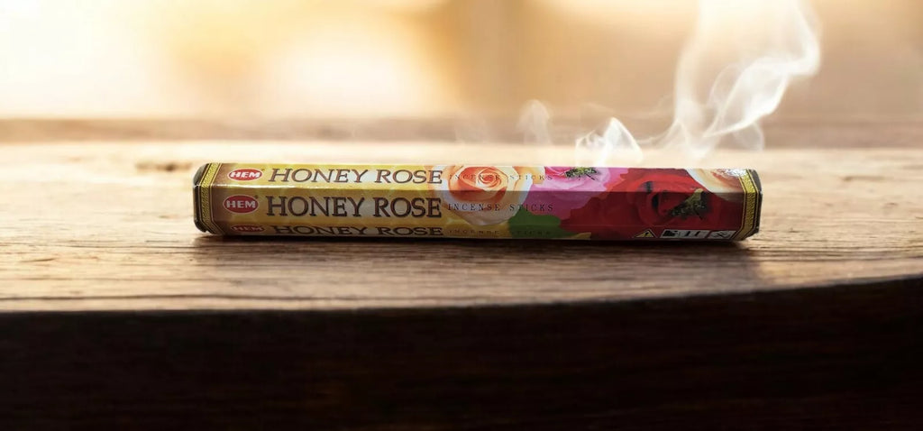 Incense HEM Brand Incense Sticks HONEY ROSE 20 sticks per pack Hexagonal