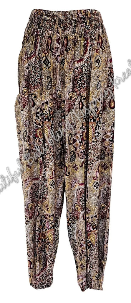 Harem  pants  Full length Paisley purples Suit to size 8-10 #56