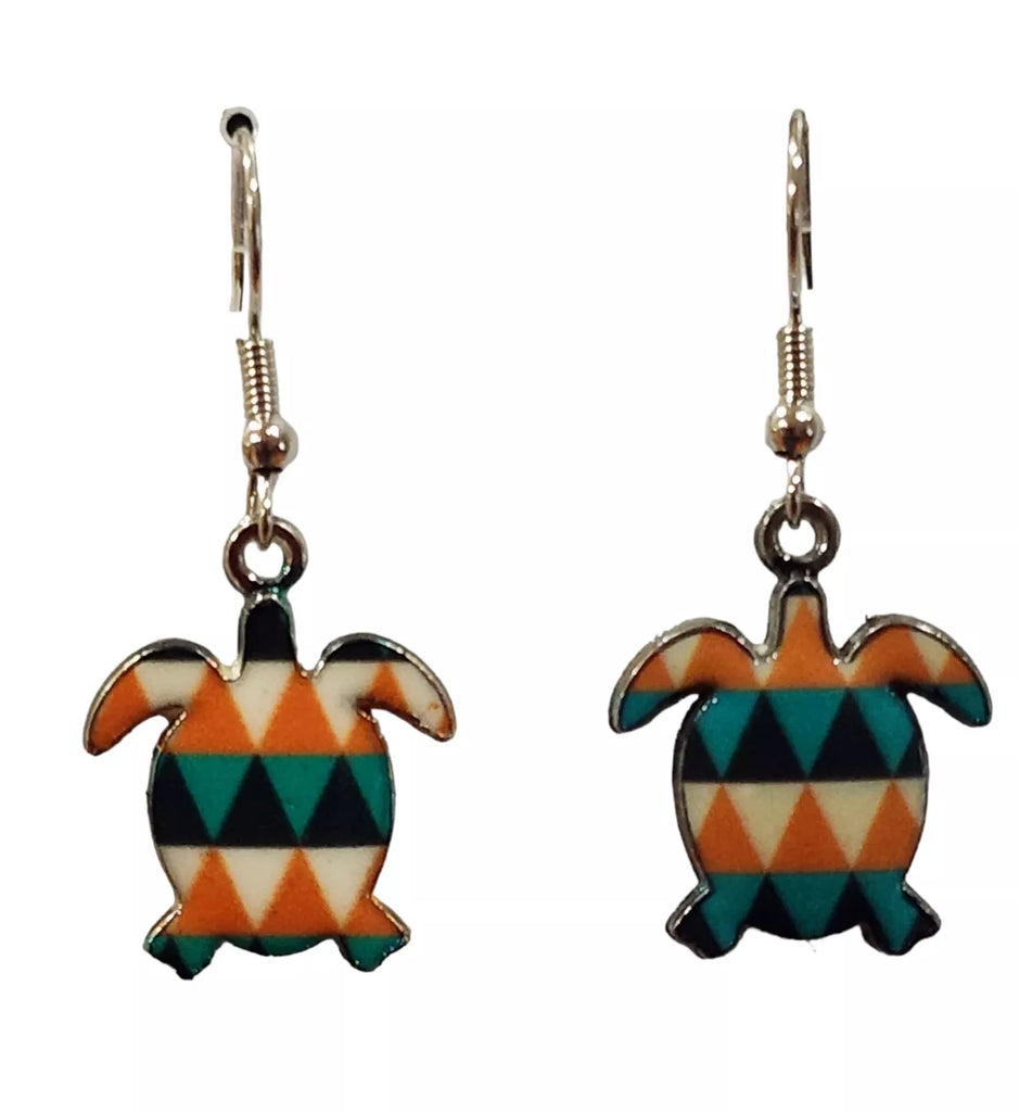 Turtle Earring ORANGE/BLUE/GREEN