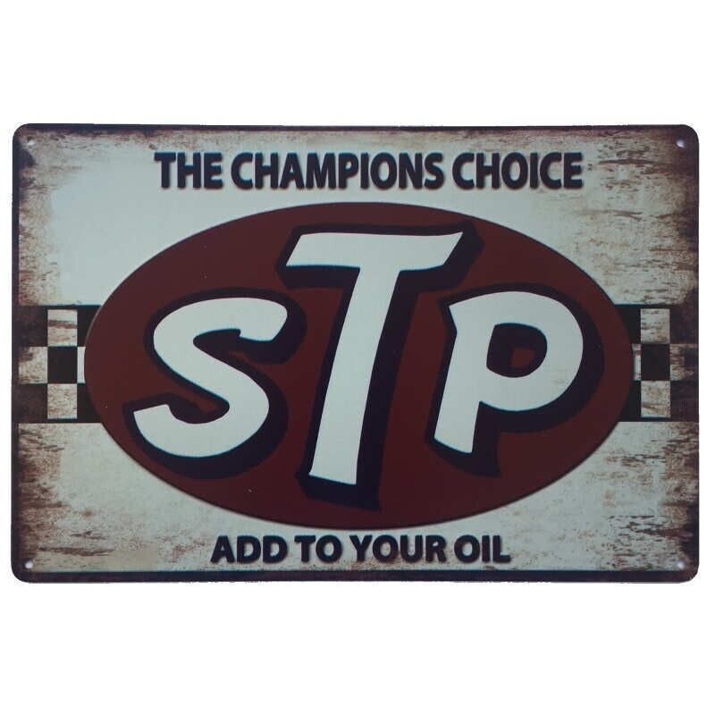 Decorative STP Oil Retro plate,  approx 30cm x 20cm #0571