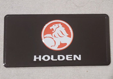 Magnet, HOLDEN LOGO BLACK BACKGROUND  12 x 6 cm approx