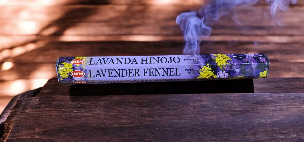 INCENSE, HEM brand, incense sticks LAVENDER FENNEL 20 sticks per pack Hexagonal