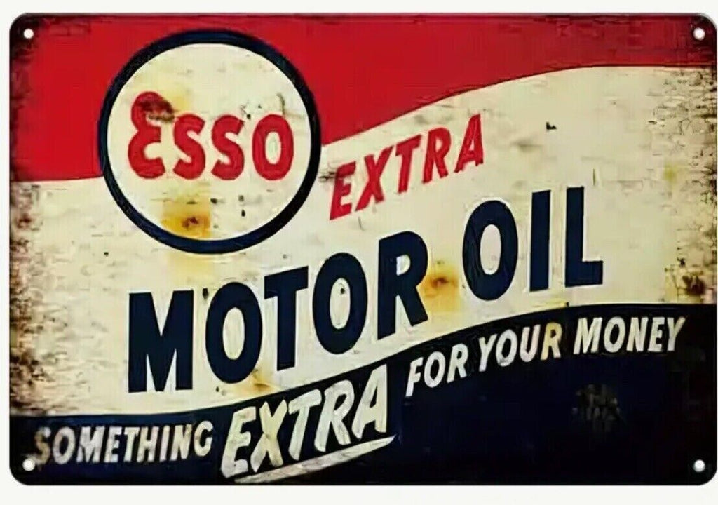 Decorative ESSO Oil Retro plate,  approx 30cm x 20cm #0575