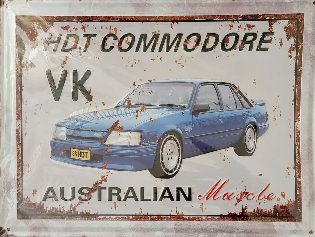 Decorative plate, VK Commodore Retro approx 30cm x 40 cm #0530