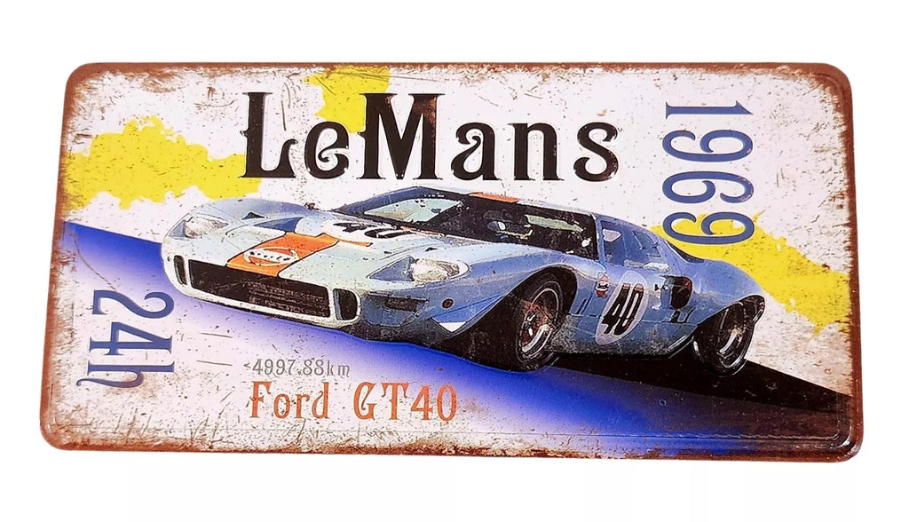 Magnet LE MANS 1969 FORD GT40  12 x 6 cm approx #2211