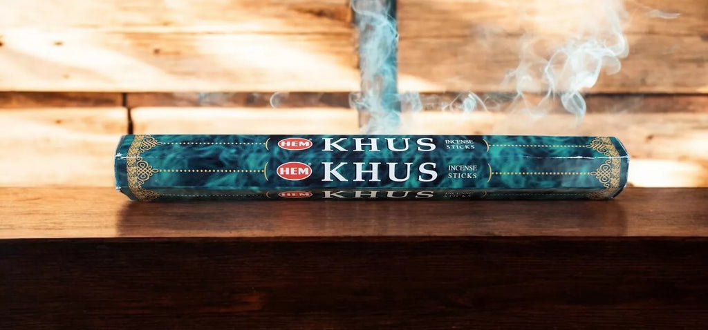 Incense HEM Brand Incense KHUS  Sticks 20 sticks per pack Hexagonal (B)