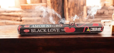 Incense HEM Brand Incense Sticks BLACK LOVE  20 sticks per pack Hexagonal