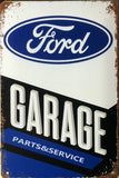 Decorative Ford Garage parts & service  Retro plate,  approx 30cm x 20cm #0577