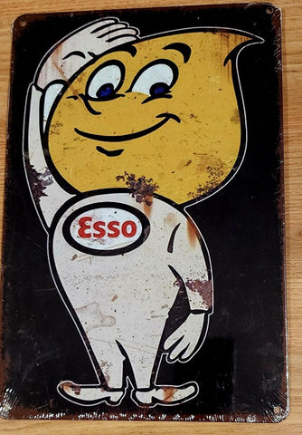 Decorative ESSO OIL DROP Retro plate,  approx 30cm x 20cm #0491