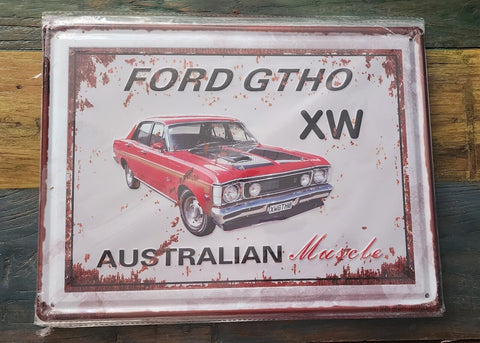 Decorative plate, FORD GTHO XW  approx 30cm x 40 cm #0526